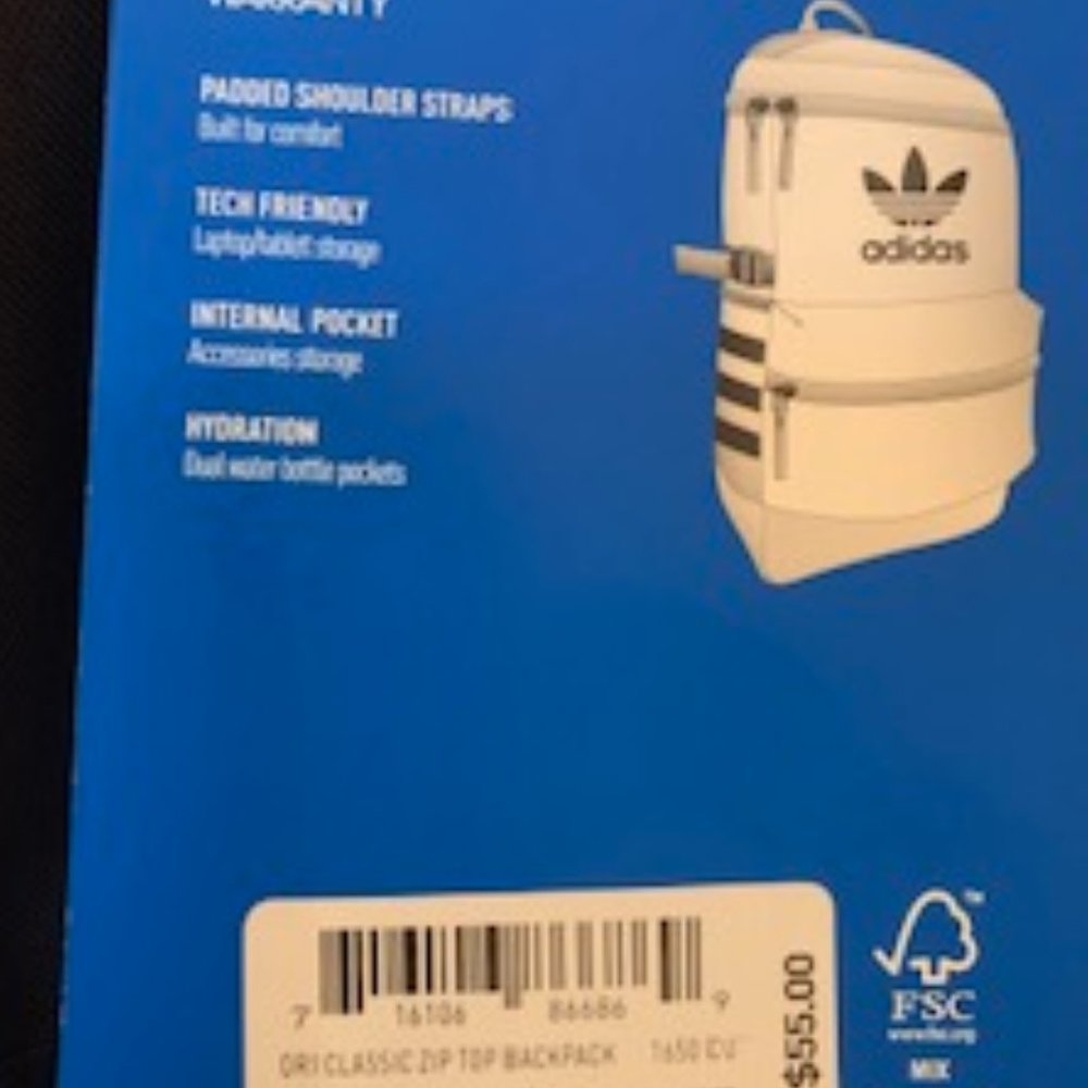 Adidas back pack - Picture 3 of 3